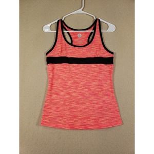 Yoshion Shirt Womens Small S Stretch Racerback Pink Tank Top Polyester Pullover